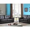 Vente-unique Bankstel 3+2-Driezits- En Tweezitsbank Van Leer Hazel - Bruin