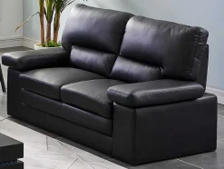 Vente-unique Bankstel 3+2-Driezits- En Tweezitsbank Van Buffelleer Mimas - Zwart