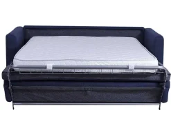 Vente-unique Slaapbank Met Matras-Driezits Express Bedbank Van Stof Ganoa - Antraciet