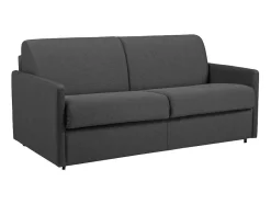Vente-unique Slaapbank Met Matras-Driezits Express-Bedbank Van Stof Calife - Grijs