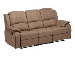Vente-unique Aanbiedingen: Zitbank & Fauteuil-Driezits Relaxbank Microvezel Hernani - Taupe