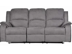 Vente-unique 2En 3-Zitsbank-Driezits Relaxbank Microvezel Hernani - Grijs