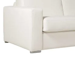 LINEA SOFA Slaapbank Met Matras-Driezits Slaapbank 100% Buffelleer Delectea Ii - Wit