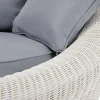 MYLIA Loungeset-Driezits Tuinbank Van Ecru Gevlochten Hars - Whiteheaven