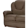 Vente-unique Leren Zitbank-Driezitsbank 100% Buffelleer Adelaide - Zwart