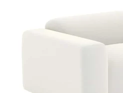 Maison Céphy Set Zitbank + Fauteuil-Driezitsbank En Fauteuil Van Witte Bouclestof Pogni Van Maison Cephy