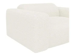 Maison Céphy Set Zitbank + Fauteuil-Driezitsbank En Fauteuil Van Witte Bouclestof Pogni Van Maison Cephy