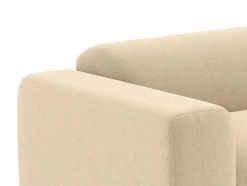 Maison Céphy Set Zitbank + Fauteuil-Driezitsbank En Fauteuil Van Beige Stof Met Textuur Pogni Van Maison Cephy