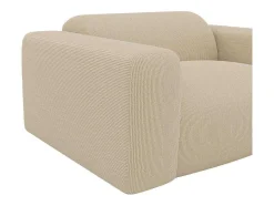 Maison Céphy Set Zitbank + Fauteuil-Driezitsbank En Fauteuil Van Beige Stof Met Textuur Pogni Van Maison Cephy