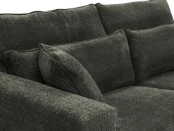 Vente-unique Speciale Modellen Zitbanken & Fauteuils-Driezitsbank In Grijze Teddy Stof - Mondovi