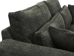 Vente-unique Speciale Modellen Zitbanken & Fauteuils-Driezitsbank In Grijze Teddy Stof - Mondovi
