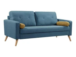 Vente-unique Scandinavisch-Driezitsbank Tatum Van Stof - Blauw