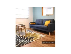 Vente-unique Scandinavisch-Driezitsbank Tatum Van Stof - Blauw