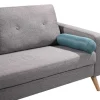 Vente-unique Scandinavisch-Driezitsbank Tatum Van Stof - Grijs