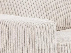 Maison Céphy Speciale Modellen Zitbanken & Fauteuils-Driezitsbank Van Beige Ribfluweel Tessio Van Maison Cephy
