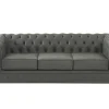 Vente-unique Chesterfield Zitbank-Driezitsbank Van Buffelleer Chesterfield - Grijs