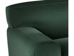 Vente-unique Stoffen Zitbank-Driezitsbank Van Groen Velours Otrano