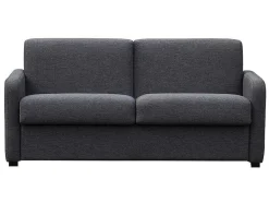 Vente-unique 2En 3-Zitsbank-Driezits-Expressbedbank Van Stof Tomaka - Antraciet