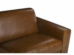 LINEA SOFA Slaapbank Met Matras-Driezits-Slaapbank 100% Buffelleer Delectea Ii - Kleur: Vintage Karamel
