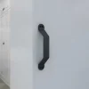 Vente-unique Schuifdeur-Dubbele Schuifdeur - 2 X H205 X L83 Cm - Mdf + Wit Pvc - Varin