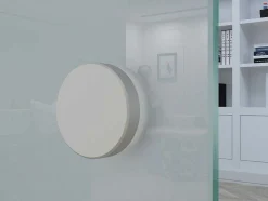 Vente-unique Schuifdeur-Dubbelwandige Schuifdeur - H205 X L166Cm - Gehard Glas - Astana
