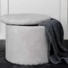 Venture Home Poef-Dunken Poef, Hocker Met Opbergruimte O51Cm Teddystof Bruin.