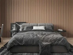 Vente-unique Wandpaneel-3D-Wandpaneel - 3,71 M - Natuurlijke Houtkleur - Set Van 8 - Tatiana