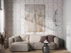 Vente-unique Wandpaneel-3D-Wandpaneel Om Te Schilderen - Set Van 3M - 12 Stuks - Kemble