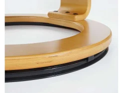 Vente-unique Fauteuil Leer-Edmonton Fauteuil Met Kruk, Bruin, Naturel Bruin