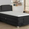 Palacio Elektrisch Relaxatiebed-Eenpersoons Boxspring Met Elektrische Bedbodem + Matras En Dekmatras Castel - 100X200Cm - Antraciet