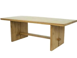 Vente-unique Eettafel-Eettafel 8 Plaatsen Van Teakhout - Kleur: Naturel - Lenida