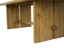 Vente-unique Eettafel-Eettafel 8 Plaatsen Van Teakhout - Kleur: Naturel - Lenida