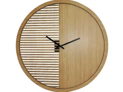 OZAIA Wandklok-Eigentijdse Wandklok Bossifa - D. 40 Cm - Natuurlijke Kleur
