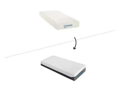DREAMEA Elektrisch Relaxatiebed-Elektrisch Bed Bedbodem En Matras Contactplaatjes Vormgeheugen Hesiode Iii Van - Okin Motoren - Eikenhout - 2 X 80 X 200 Cm