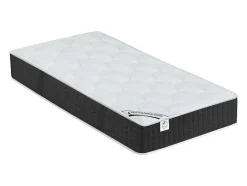 DREAMEA Elektrisch Relaxatiebed-Elektrisch Relaxbed Met Pocketveren En Vormgeheugenmatras Phanes Van - Okin Motoren - Zwart 2 X 80 X 200 Cm