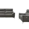 Vente-unique Bankstel 3+2-Elektrische 3+2 Zits Relaxbank Van Leer Metronomya - Taupe