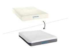 DREAMEA Elektrisch Relaxatiebed-Elektrische Bed - Bedbodem En Matras - Met Vormgeheugen Jimbaran Ii Van - Motor Okin - 140 X 200 Cm