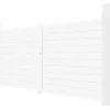 EXPERTLAND Hekjes & Poorten-Elektrische Draaipoort Van Aluminium L397 X H181 Cm Wit - Nazario