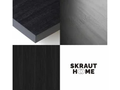 Skraut Home Haard-Elektrische Haard Led , 107X38X25Cm, Woonkamer - Eetkamer, Elektrische Haard, Zwart