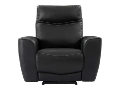 Vente-unique Aanbiedingen: Zitbank & Fauteuil-Elektrische Relax-Fauteuil Van Zwart Vaarsleer Damon