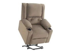 ModernLuxe Aanbiedingen: Zitbank & Fauteuil-Elektrische Relaxfauteuil - Met Thermische Massagefunctie - Voorzien Van 2 Bekerhouders En Afstandsbediening - Taupe
