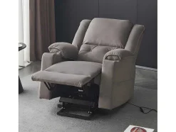 ModernLuxe Aanbiedingen: Zitbank & Fauteuil-Elektrische Relaxfauteuil - Met Thermische Massagefunctie - Voorzien Van 2 Bekerhouders En Afstandsbediening - Taupe