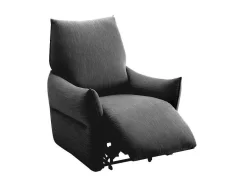 Vente-unique Aanbiedingen: Zitbank & Fauteuil-Elektrische Relaxfauteuil In Antraciete Stof Modoc