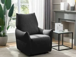 Vente-unique Aanbiedingen: Zitbank & Fauteuil-Elektrische Relaxfauteuil In Antraciete Stof Modoc