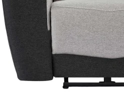 Vente-unique Relaxfauteuil-Elektrische Relaxfauteuil Van Grijze En Antracietkleurige Stof Damon