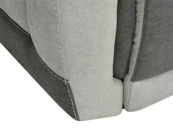 Vente-unique Relaxfauteuil-Elektrische Relaxfauteuil In Donkergrijze Stof Orietto