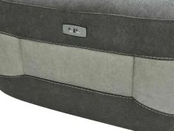 Vente-unique Relaxfauteuil-Elektrische Relaxfauteuil In Donkergrijze Stof Orietto