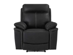 Vente-unique Relaxfauteuil-Elektrische Relaxstoel Van Leer Isiris - Zwart
