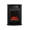FLAMATECH Haard-Elektrische Sfeerhaard - Met Mantel - L84 X D33 X H111 Cm - Zwart - Mombacho