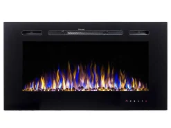 FLAMATECH Haard-Elektrische Sfeerhaard Calbuco - L101,6 X D14 X H54,4 Cm - Zwart